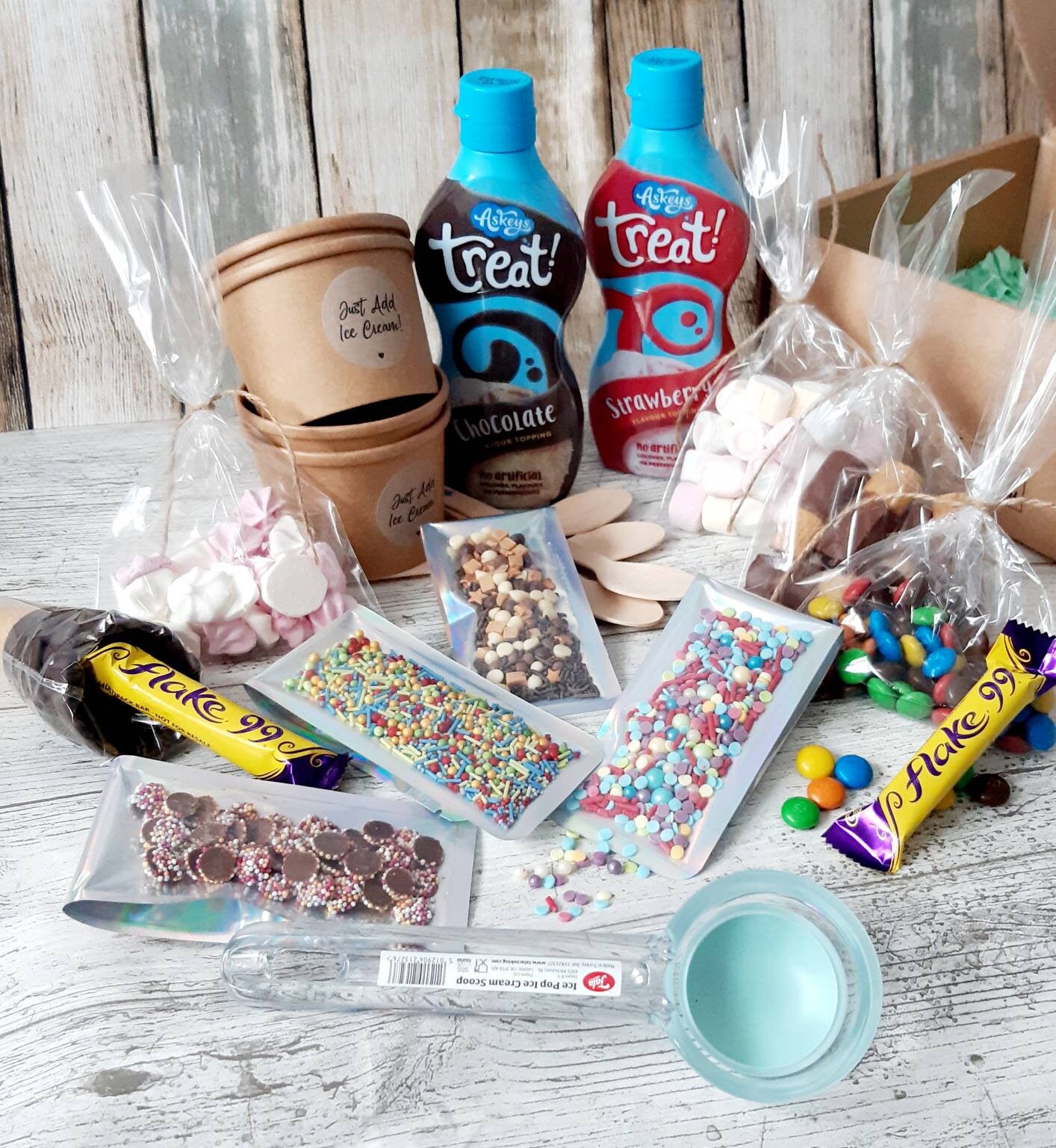 Ice Cream Sundae Kit, DIY Make Your Own Sundae, Date Night, Family