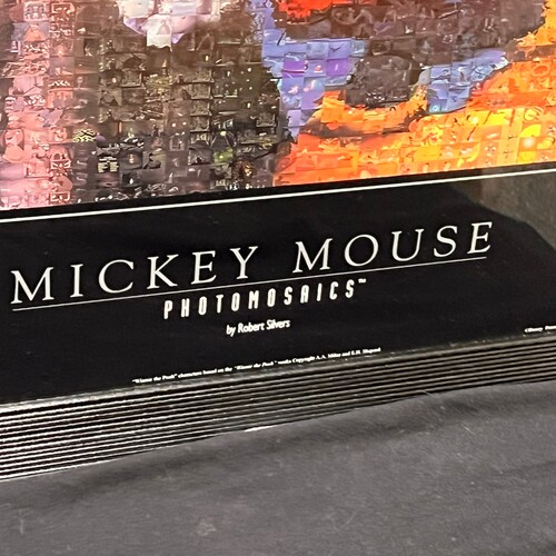 Disney Mickey Mouse Animation Photomosaic Large shops Art Framed Robert Silvers NEW