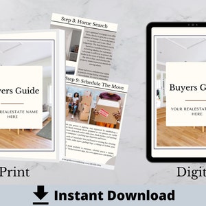 Real Estate Buyers Guide, Real estate Template, Real Estate Realtor, Buyer Handbook, Home Buyer, Buyers Guide