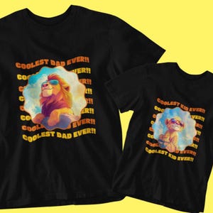 Disney Dad Shirt, Cool Disney Dad and kid shirt, Disney Family Trip, Disney Family Vacation, Fathers Day gift, Gifts for Dad,Lion king,Simba