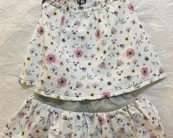 Katoenen baby meisjes set