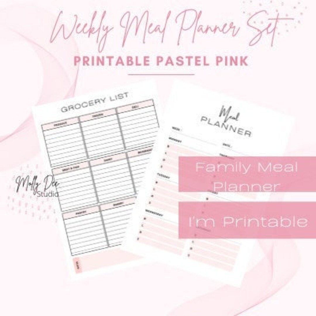 Printable Family Weekly Meal Planner Grocery List Etsy Canada printable-family-weekly-meal-planner-grocery-list-etsy-canada