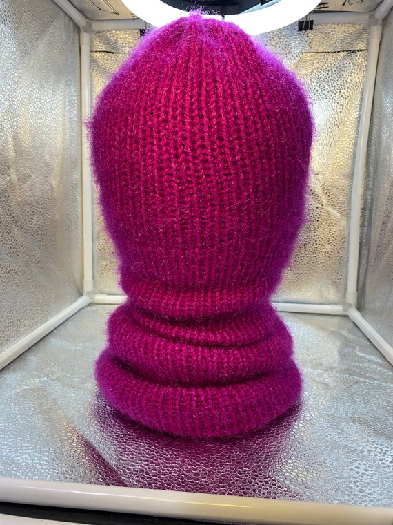 Handmade Purple/pink Balaclava Ski Mask: Double Layer Winter Hat