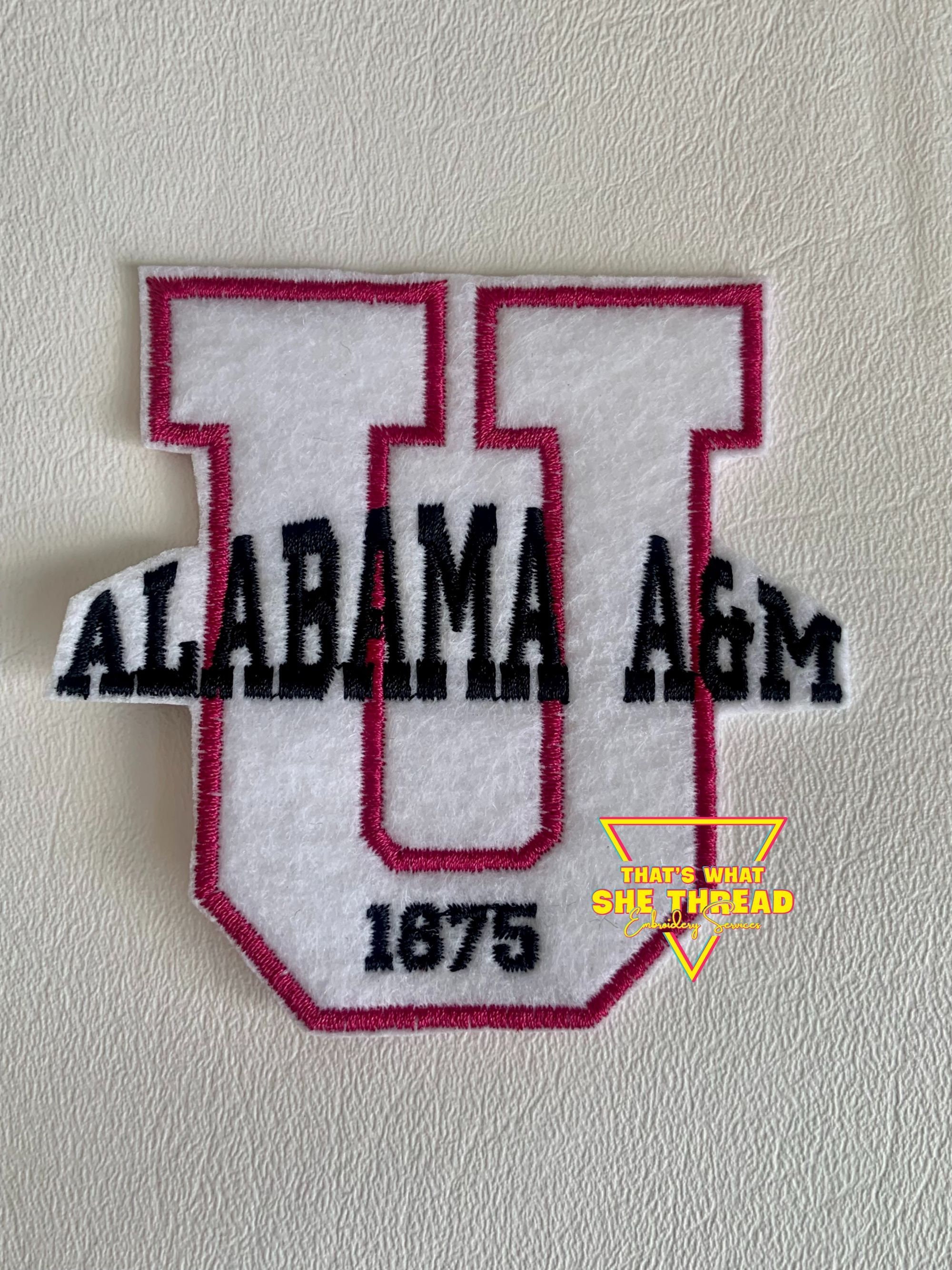 Alabama A&M University AAMU HBCU Sew on Patch Embroidered Bundle ...