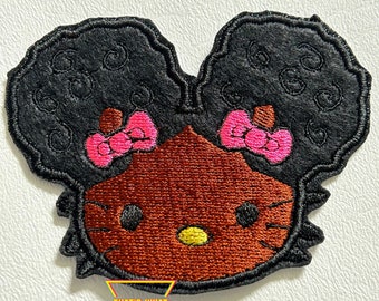Metal Kitty Iron on Patch Hello Kitty 