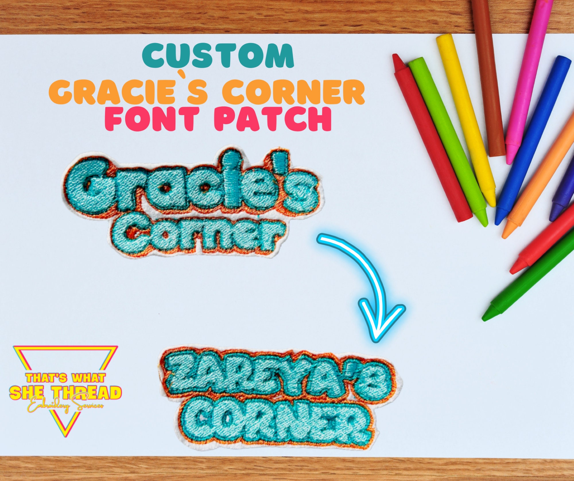 Custom Gracie s Corner Font Embroidered Patch 3 5 In Etsy Australia custom-gracie-s-corner-font-embroidered-patch-3-5-in-etsy-australia