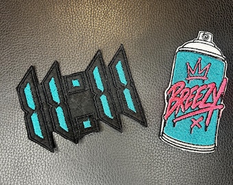 Chris Brown Patches x 11:11 Album x Breezy Graffiti Sew On, patchwork summer outfit, Father’s Day, concert merch, R&B tour, Usher patch