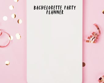 Bachelorette Party Planner: Printable Planning Kit (Instant Download)