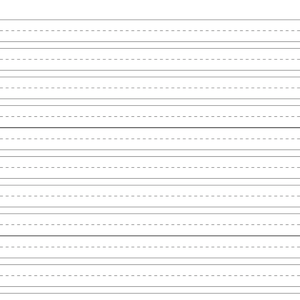 Printable Handwriting Practice Sheets: Preschool & Kindergarten (PDF ...