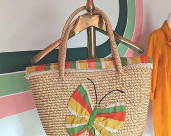 70's Butterfly Beach Purse