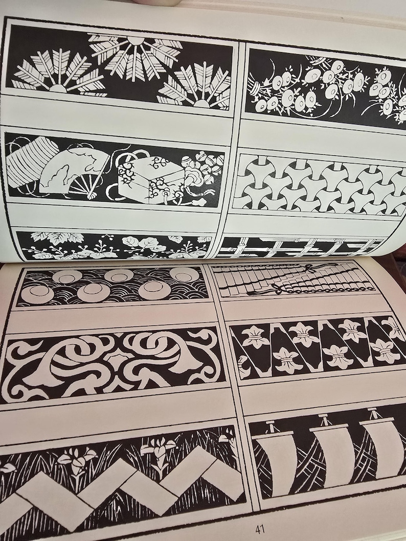 Vintage 1975 Japanese Border Designs - Theodore Menten (dover Pictorial ...