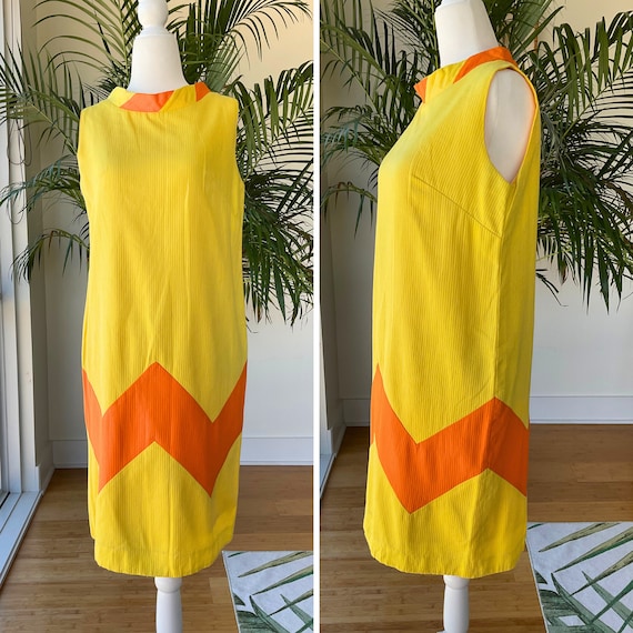 Vinage Mod 60s Sunshine Dress - image 1