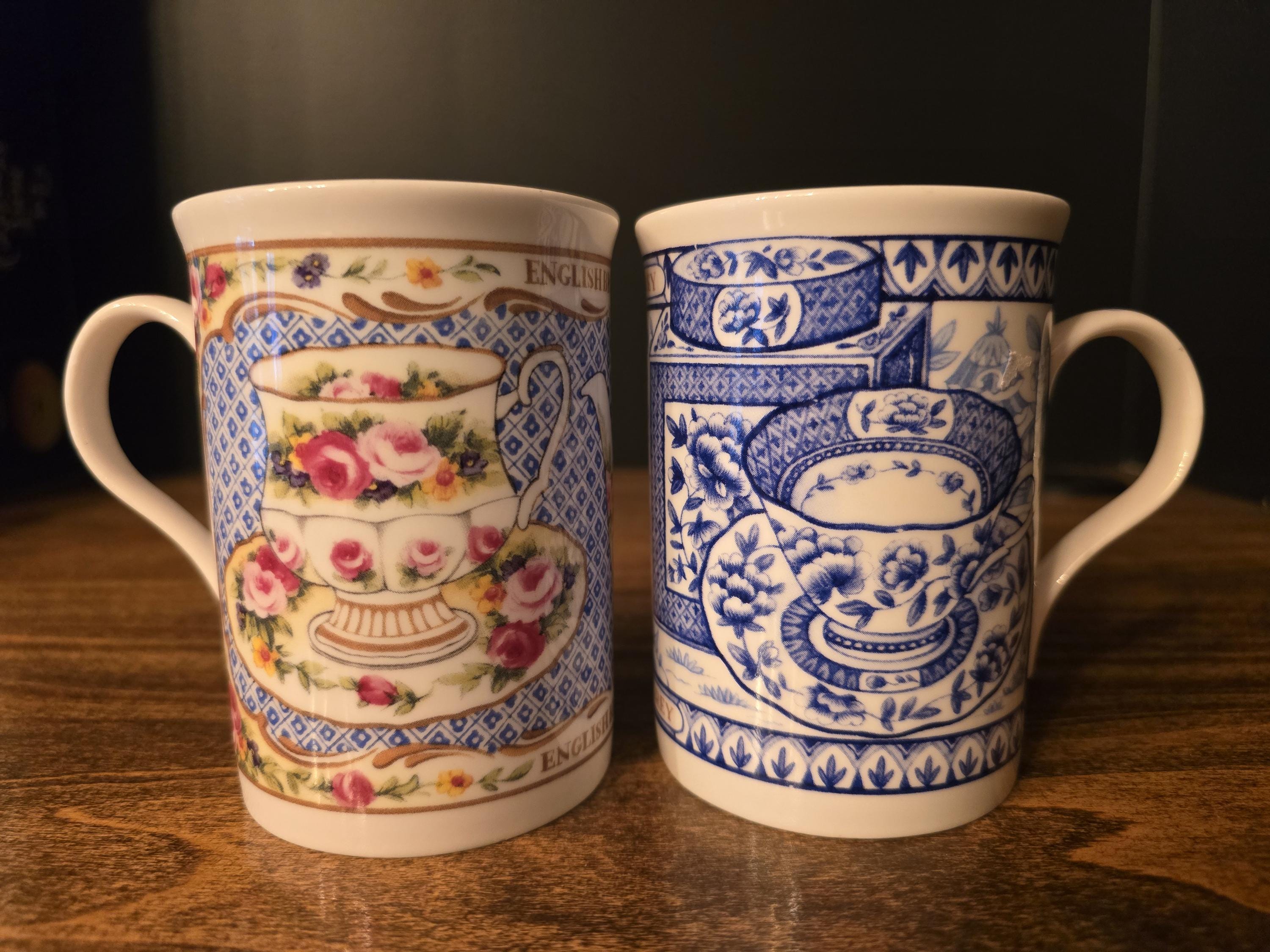 Two Classic Tea Mugs Bone China