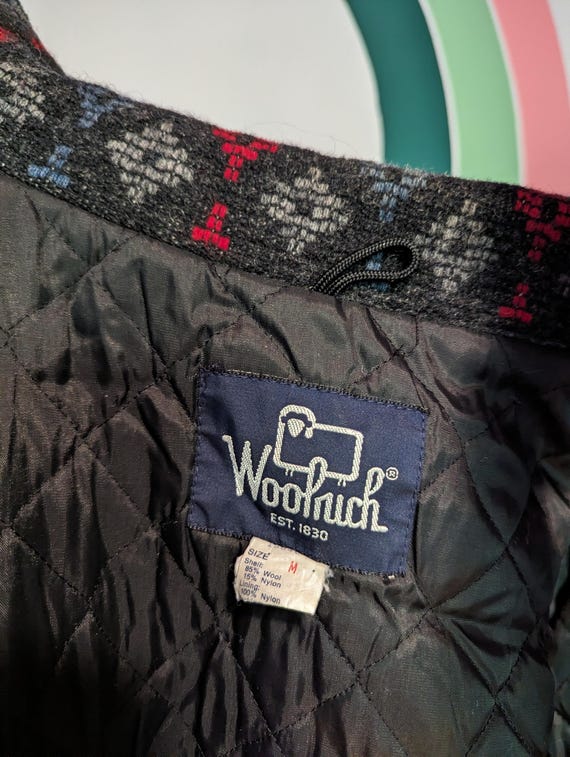 Vintage Woolrich Wool Jacket - Aztec Pattern, Qui… - image 2