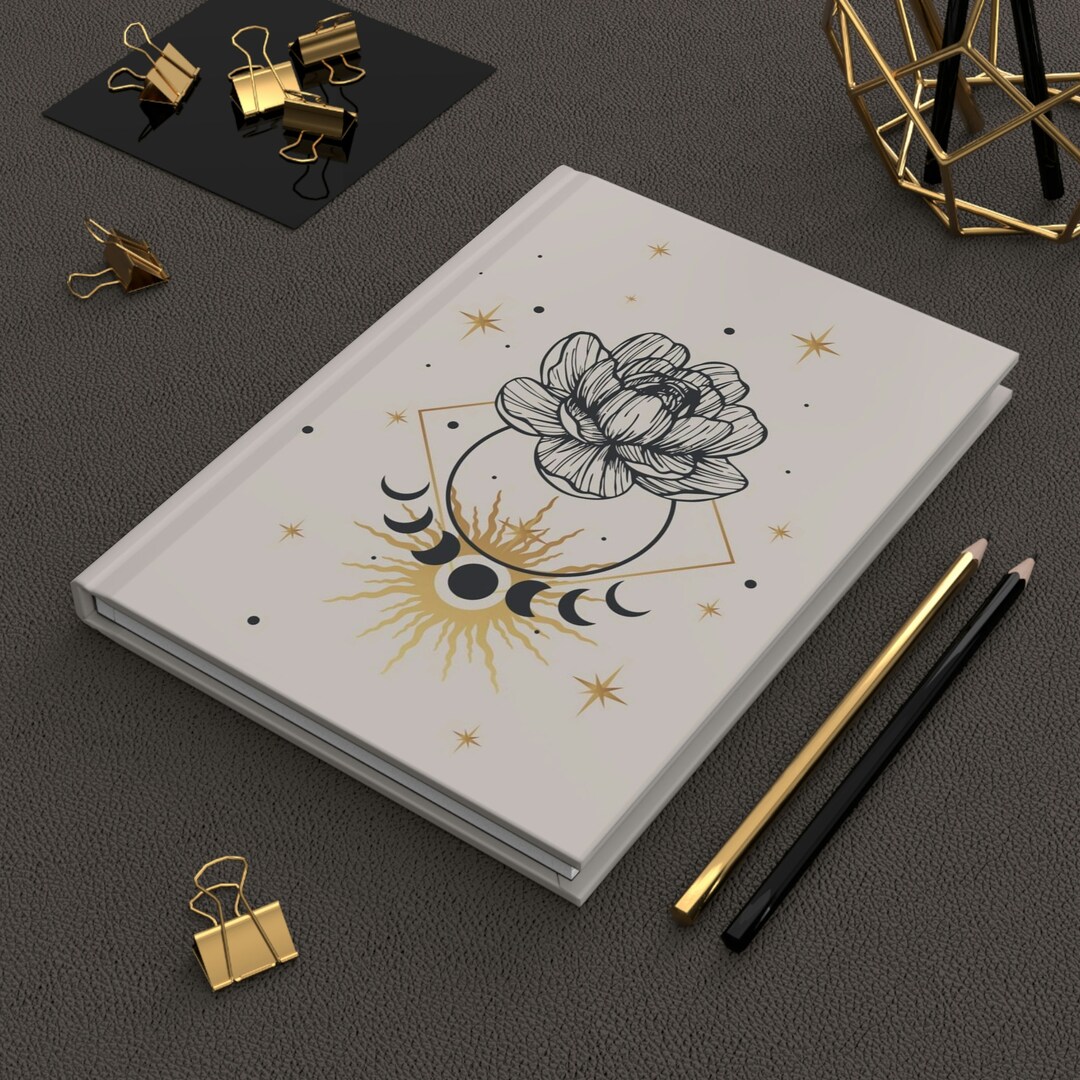 Sun and Moon Hard Cover Journal, Dream Journal, Celestial Journal ...