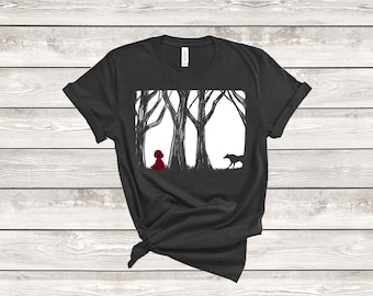 Red Riding Hood Inspired Soft Cotton Shirt Unisex Jersey Short Sleeve Tee