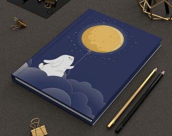 Bunny and Moon Journal Cute Dream Journal