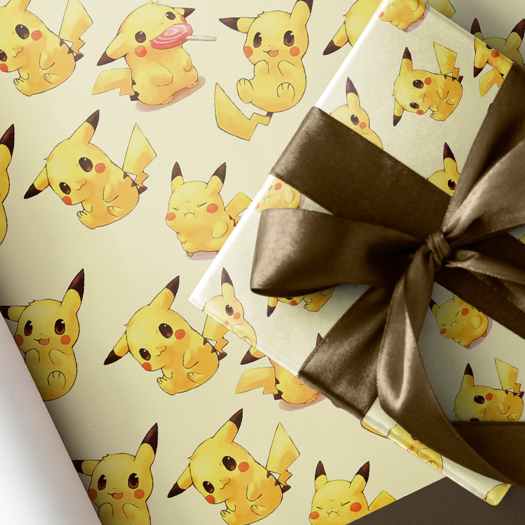 Pikachu Wrapping Paper Gift Wrap Etsy pikachu-wrapping-paper-gift-wrap-etsy
