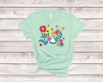 Alice Wonderland Soft Cotton Shirt Unisex Jersey Short Sleeve Tee