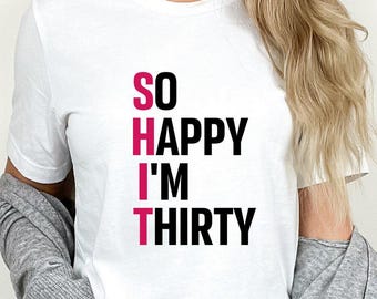 30 Years Old Shirt, Funny Birthday Shirt, 30 Years Later Shirt, Thirtieth Birthday Shirt, Social Club Dirty 30 T-Shirt, Happy Thirty Shirt