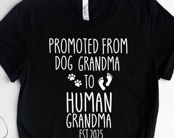 New Grandma Est 2025 Shirt, Pregnancy Announcement Grandparents Shirt, Baby Announcement Shirt, New Grandparents, Funny Grandparents Shirt,