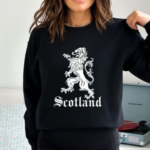 Vintage Scottish Lion Sweatshirt, Scotland Crest Flag Gift, Being Scottish Sweatshirt, Proud Scotsman Gift,Scottish Royal Standart Lion Flag