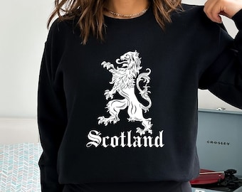 Vintage Scottish Lion Sweatshirt, Scotland Crest Flag Gift, Being Scottish Sweatshirt, Proud Scotsman Gift,Scottish Royal Standart Lion Flag
