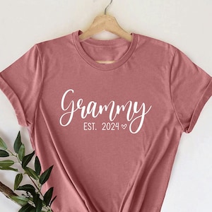 Grammy Shirt, New Grammy Shirt, Pregnancy Announcement, Best Grammy Ever,Grammy Established Shirt, Grammy Birthday Tee, Grammy Gift