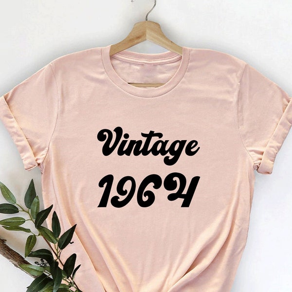 chemise vintage 1964, chemise 60e anniversaire, T-shirt 1964, chemise anniversaire, cadeau pour chemise 60e anniversaire, chemise de fête d'anniversaire, chemise soixante, t-shirt Bday Mama