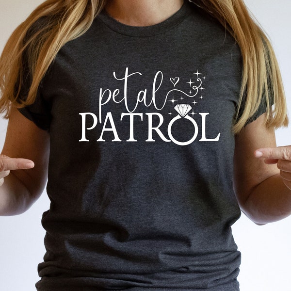 Petal Patrol Shirt, Wedding Proposal T-Shirt, Flower Girl Shirt, Ring Bearer Shirt, Flower Girl Gift, Wedding Party Shirts, Bridesmaid Gift,