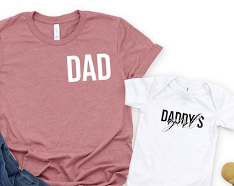 Matching Dadd and Daughter Shirts, Father's Day T-shirts, Daddy's Girl Shirts, Father Daughter Tee, Daddy and Me Shirts, Baby Girl T-shirts