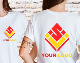 Custom Logo Shirt, Custom Logo On The Shirt Front Or Back, Business Logo Shirt, Your Logo Shirt, Colorful Logo Shirt, Brand Logo Shirt