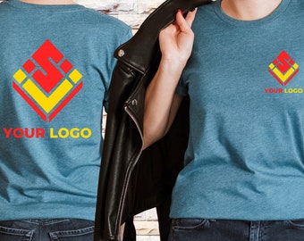 Custom Logo Shirt, Custom Logo On The Shirt Front Or Back, Business Logo Shirt, Your Logo Shirt, Colorful Logo Shirt, Brand Logo Shirt