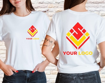 Business Logo Shirt, Custom Logo Shirt, Custom Logo On The Shirt Front Or Back, Your Logo Shirt, Colorful Logo Shirt, Brand Logo Shirt