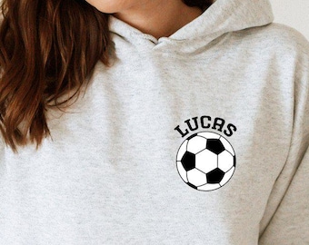 Personalized Soccer Hoodie, Personalized Name Hoodie, Personalized Soccer Mother Hoodie, Game Day Soccer Hoodie, Custom Soccer Hoodie