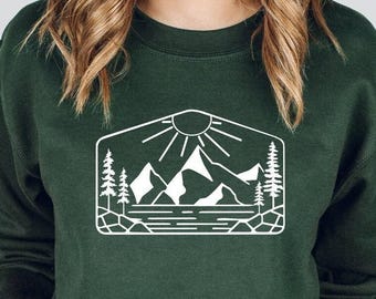 Adventure Sweatshirt, Mountain Sweatshirt, Nature Sweatshirt, Camp Lover Sweatshirt, Hiking Sweatshirt, Wildlife Sweatshirt, Vacation Gift