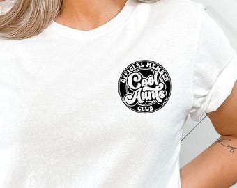 Cool Aunts Club Pocket Shirt, Aunt Bday Minimalist Tee, Gift Tee for Auntie, Cool Aunt T-Shirt, New Aunt Gift Shirt, Aunt Announcement Shirt