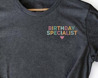 Midwife Minimalist Shirt, Birthday Specialist Shirt, OB Nurse Shirt, Mother Baby Nurse Shirt, Doula Shirt, Nurse Gift Shirt,Nurse Pocket Tee