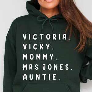 Custom Name Hoodie, Best Womens Nickname, Custom Nickname Adult Hoodie, Personalized Nickname Hoodie, Favorite Personalized Mom Hoodie