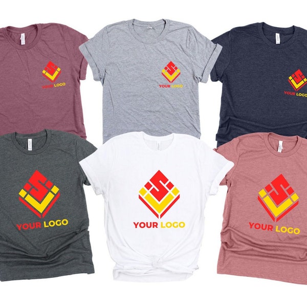 Custom Logo Shirt, Your Business Logo or Brand Logo Shirt, Custom Shirt, Personalized Shirt, Colorful Logo Shirt, Your Logo Here, Logo Shirt