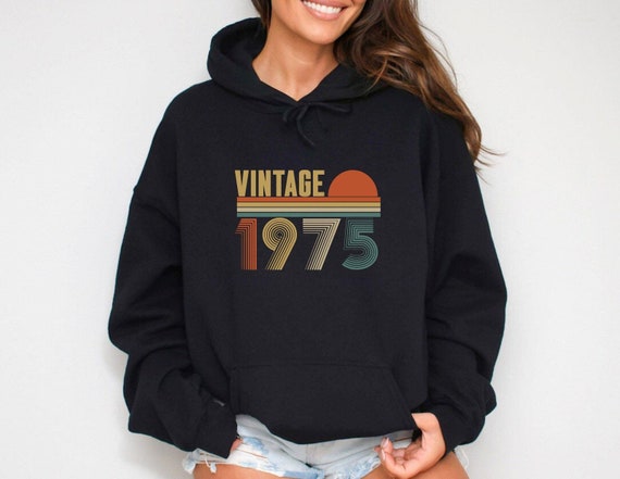 Birthday Hoodie, 50th Birthday Hoodie, Vintage 1975 Hoodie, 50th Birthday Hoodie, 50th Birthday Gift For Men Hoodie, Husband Birthday Hoodie
