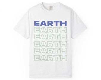 Earth T-Shirt: Eco-Friendly Planet Design, Sustainable Fashion