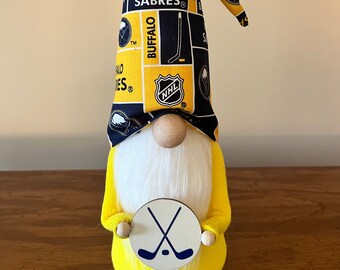 Buffalo Sabres Inspired Gnome, Sabres, Hockey Gnome,