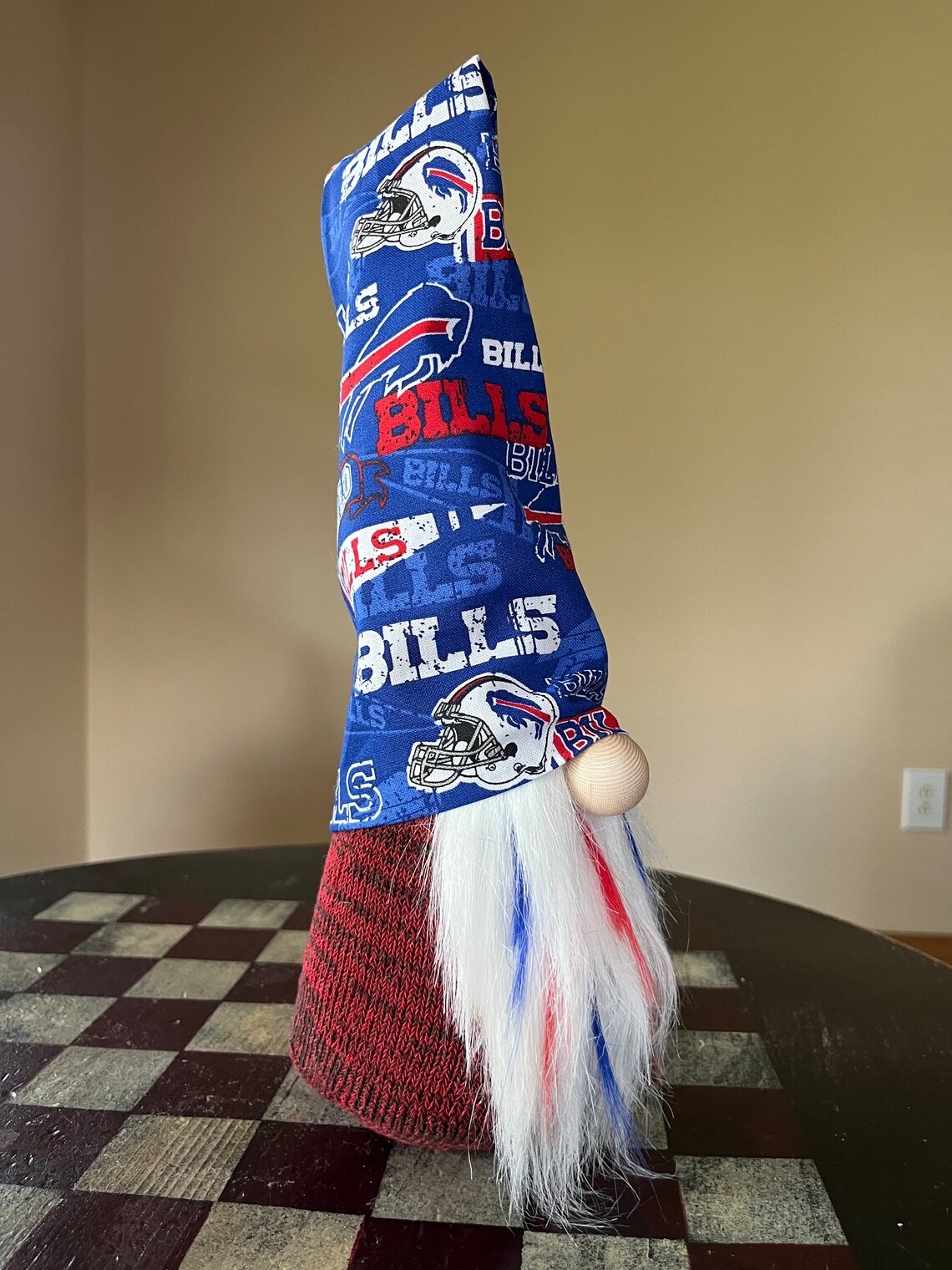 Buffalo Bills Gnome NFL Home Decor Bills Fabric Hat Includes Etsy
