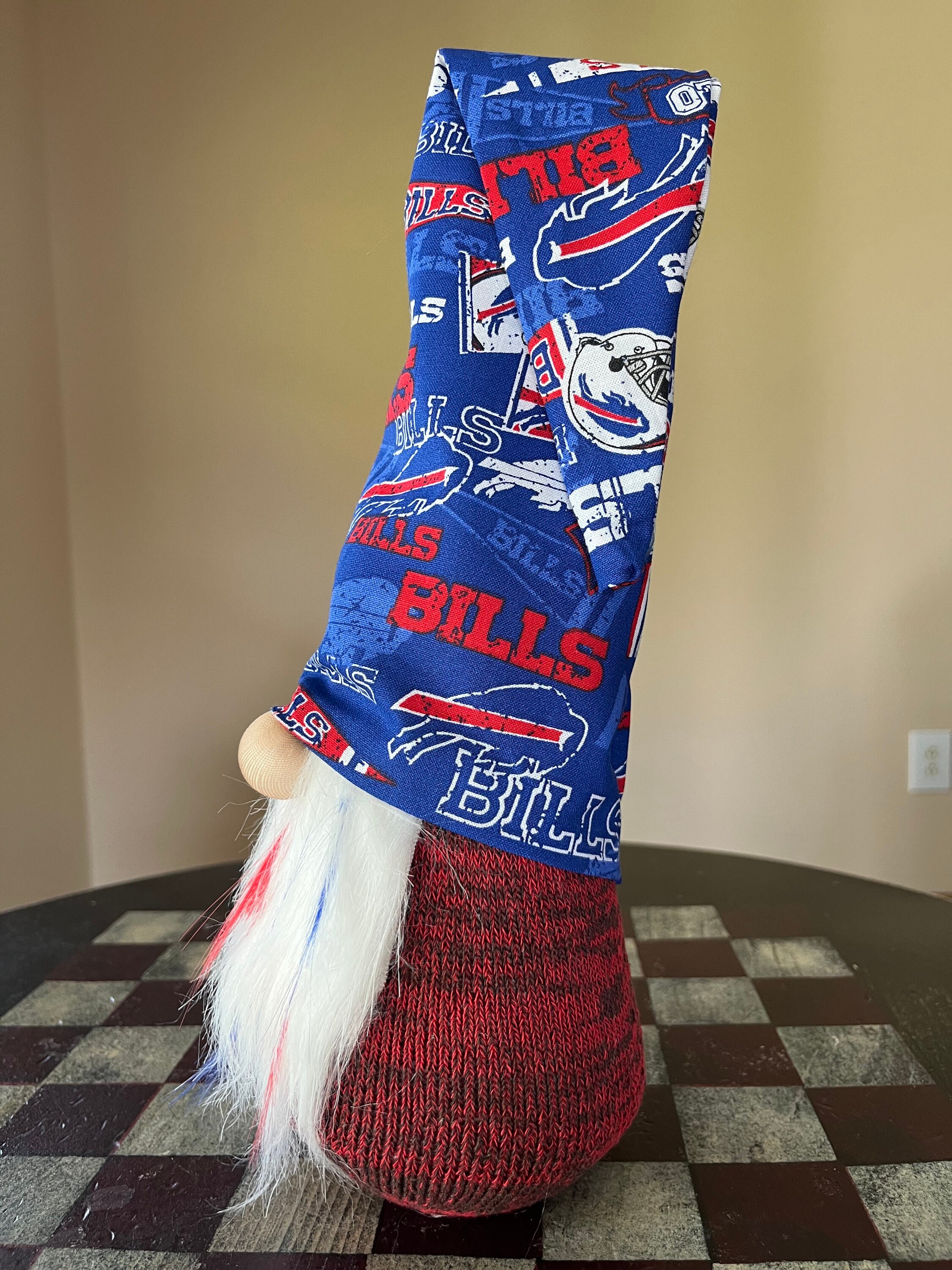 Buffalo Bills Gnome NFL Home Decor Bills Fabric Hat Includes Etsy