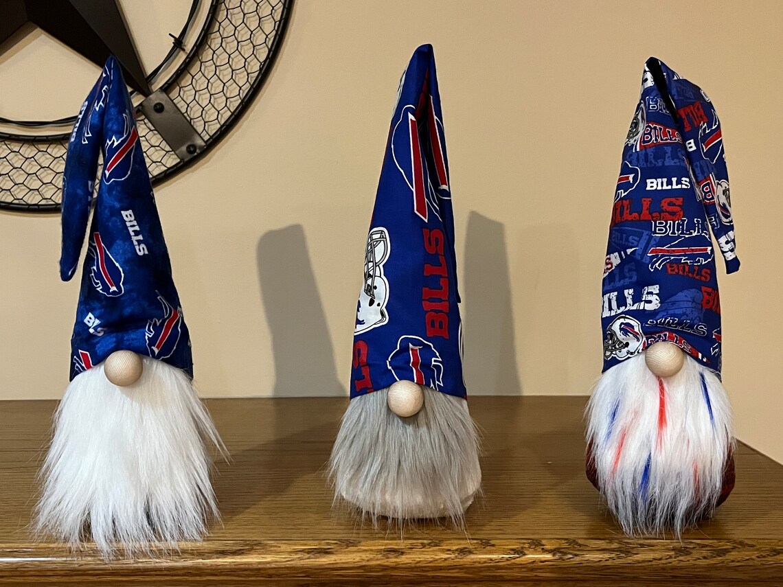 Buffalo Bills Gnome NFL Home Decor Bills Fabric Hat Includes Etsy