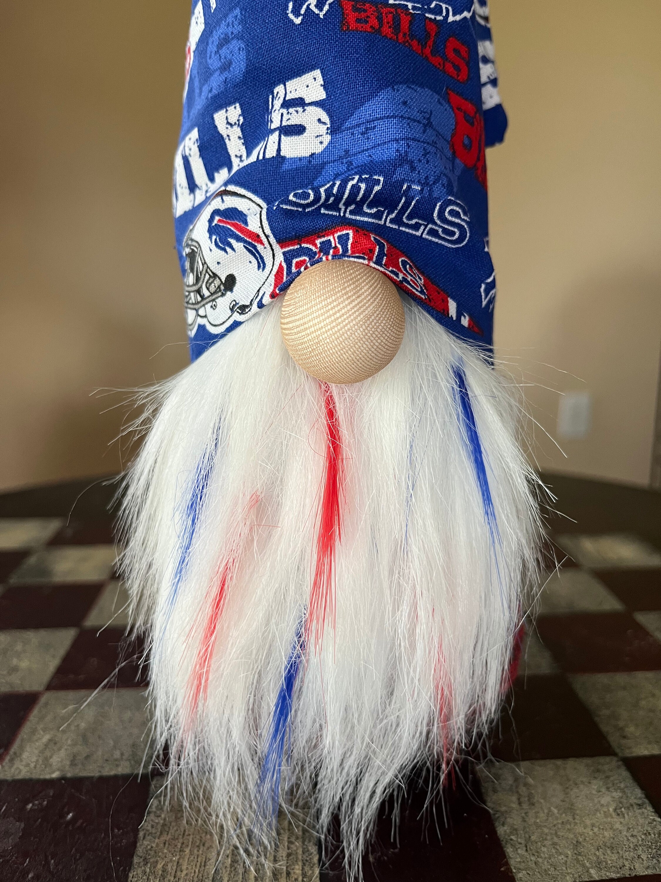 Buffalo Bills Gnome NFL Home Decor Bills Fabric Hat Includes Etsy