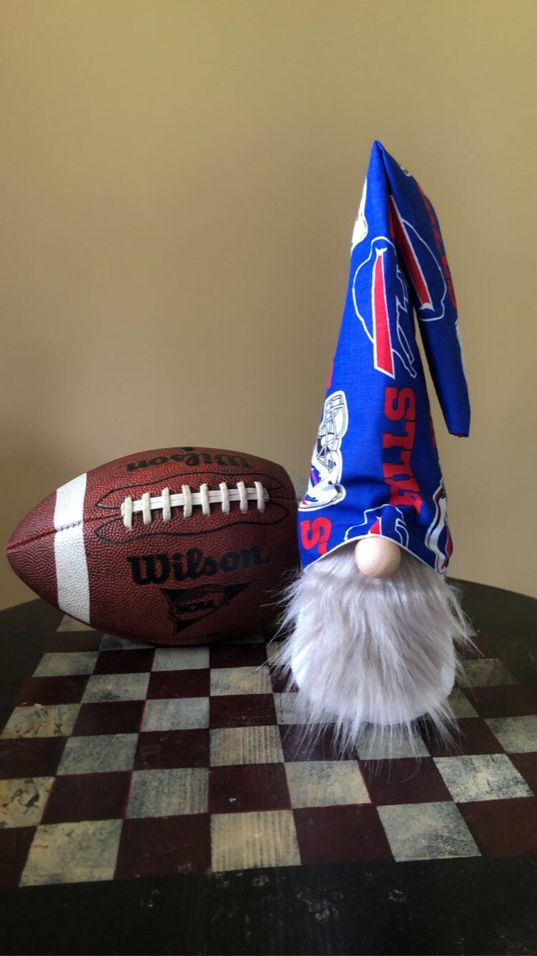 Buffalo Bills Inspired Gnome, Go Buffalo Gnome, Bills Fan Gift, NFL