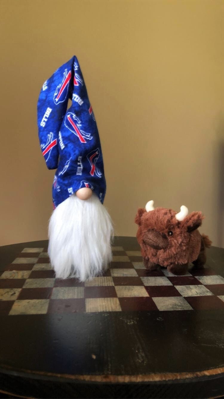Buffalo Bills Gnome NFL Home Decor Bills Fleece Fabric Hat Etsy
