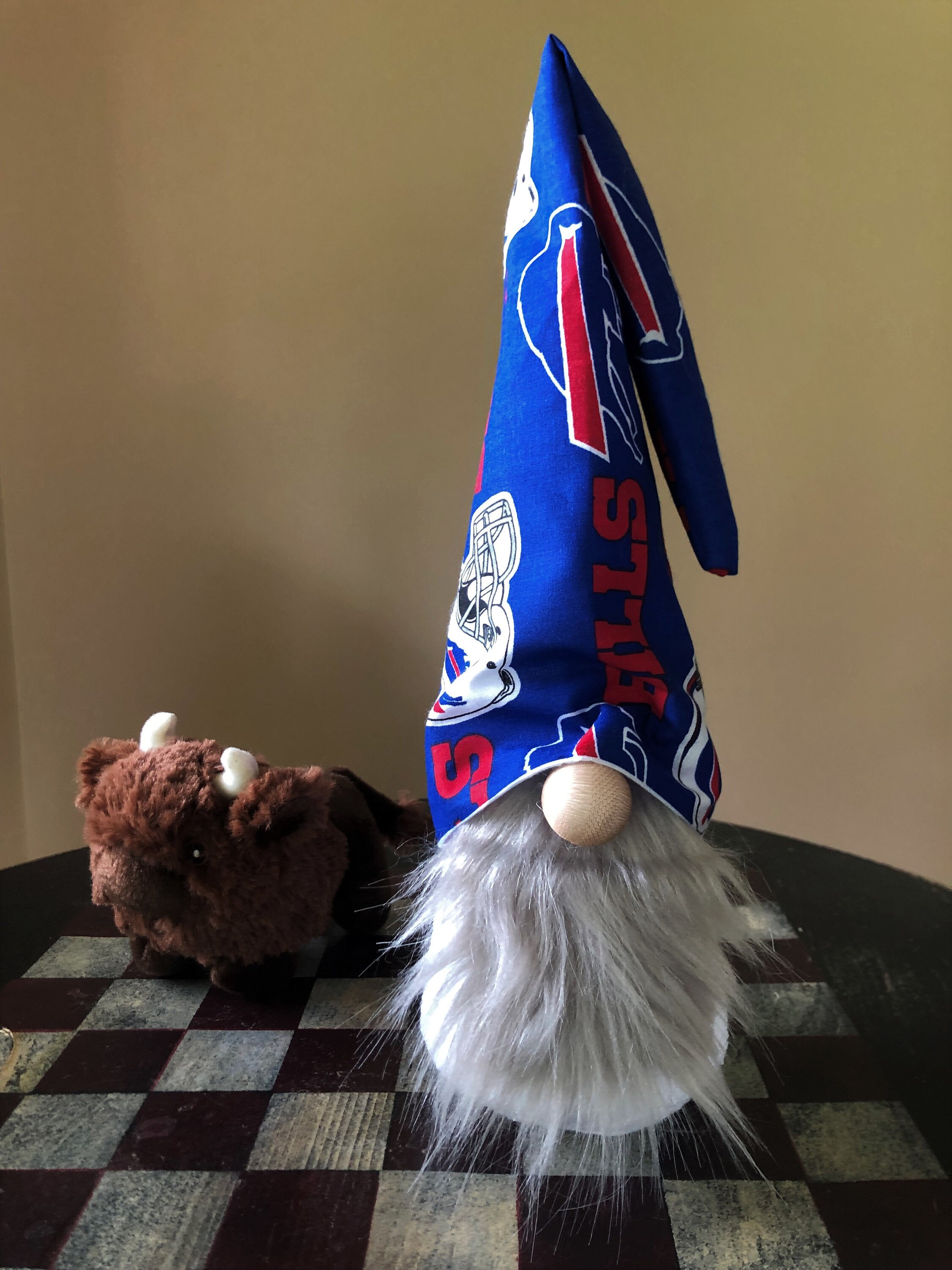 Buffalo Bills Inspired Gnome Go Buffalo Gnome Bills Fan Etsy